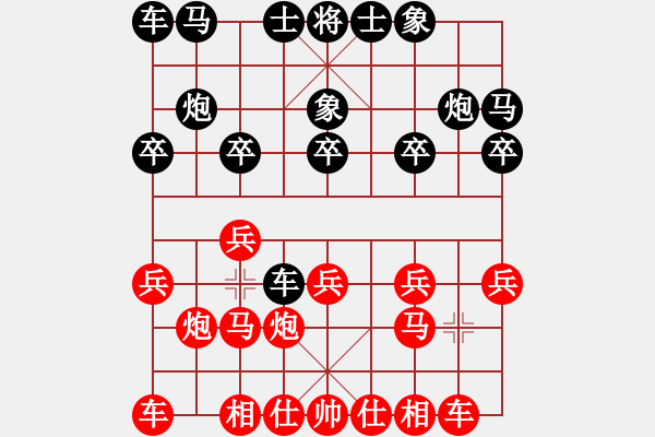 象棋棋譜圖片：北京威凱建設(shè)隊(duì) 唐丹 勝 云南省棋牌運(yùn)動(dòng)管理中心 黨國(guó)蕾 - 步數(shù)：10 