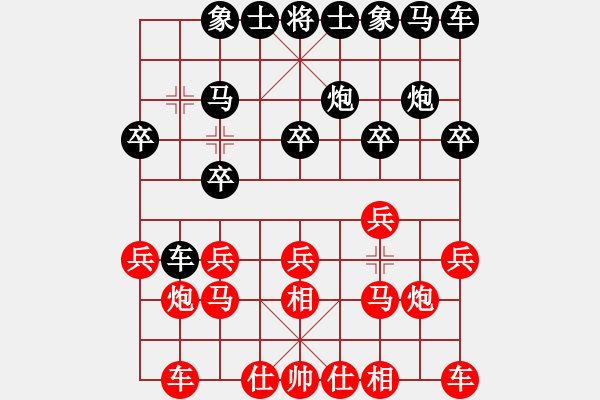 象棋棋譜圖片：月明星稀[418417387] -VS- 君子蘭[1363521065] - 步數(shù)：10 