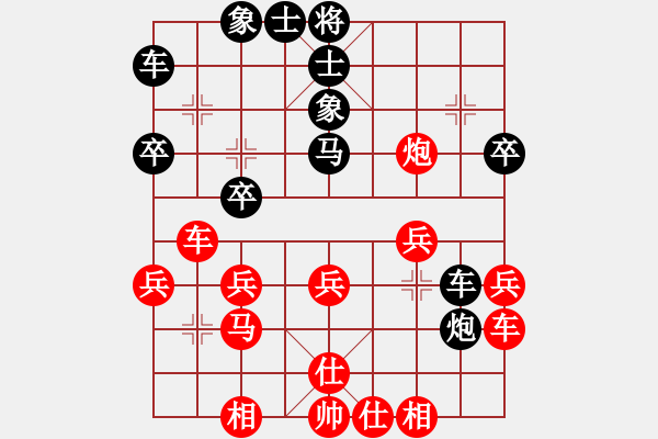 象棋棋譜圖片：2006年迪瀾杯弈天聯(lián)賽第三輪：英雄二號(7r)-勝-躍馳(月將) - 步數(shù)：30 