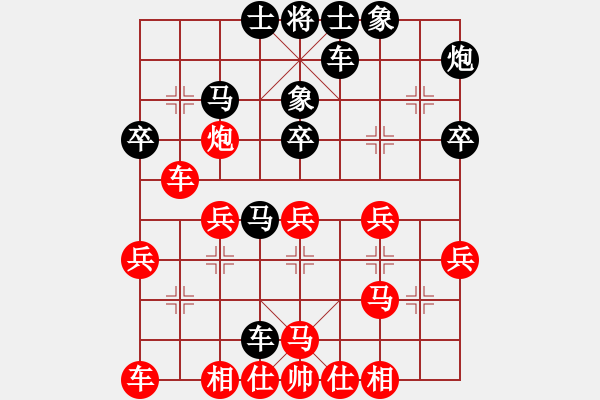 象棋棋譜圖片：NUMBL 負 分紅比例符合技術(shù)開 - 步數(shù)：30 