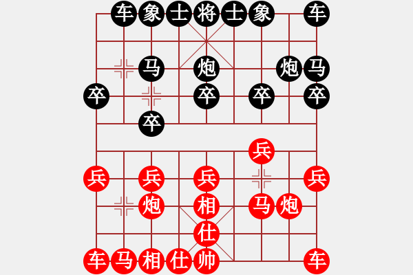 象棋棋谱图片：心上(8段)-和-robkhoo(6段) - 步数：10 