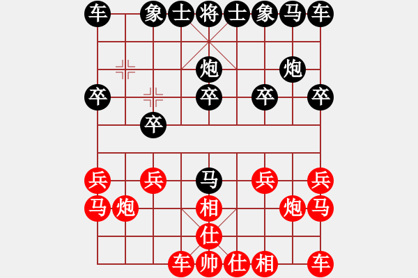 象棋棋譜圖片：茉莉花[767984907] -VS- 出神入化[1760784507] - 步數(shù)：10 