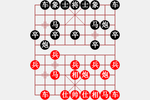 象棋棋譜圖片：過宮炮對進(jìn)左馬    驚雷一劍(4段)-負(fù)-江南棋毒(4段) - 步數(shù)：10 