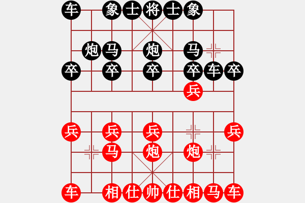 象棋棋譜圖片：第一局 - 步數(shù)：10 