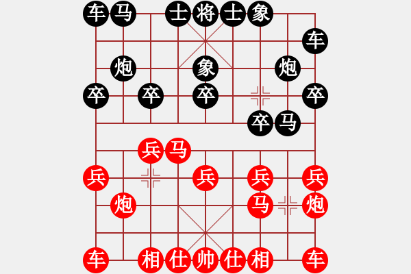 象棋棋谱图片：郭宪丰 先和 纪中启 - 步数：10 