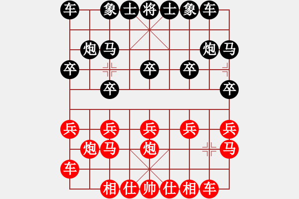 象棋棋譜圖片：雄霸天下[紅] -VS- 棋迷[黑] - 步數(shù)：10 