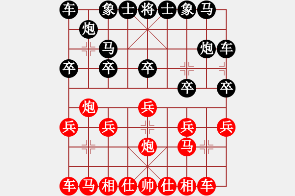 象棋棋谱图片：孙逸阳 先和 范思远 - 步数：10 