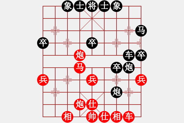 象棋棋譜圖片：白金黃銀(月將)-負-花無百日紅(2段) 給對手壓力 - 步數：40 