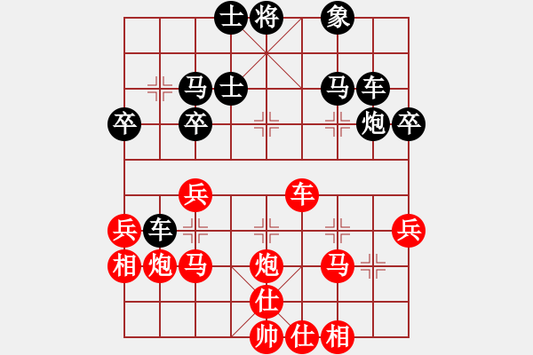 象棋棋譜圖片：不游泳的魚(yú)(月將)-勝-富貴聯(lián)盟一(初級(jí)) - 步數(shù)：40 