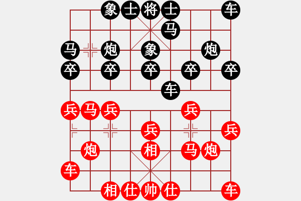 象棋棋谱图片：上海 谢靖 和 杭州 王天一 - 步数：15 