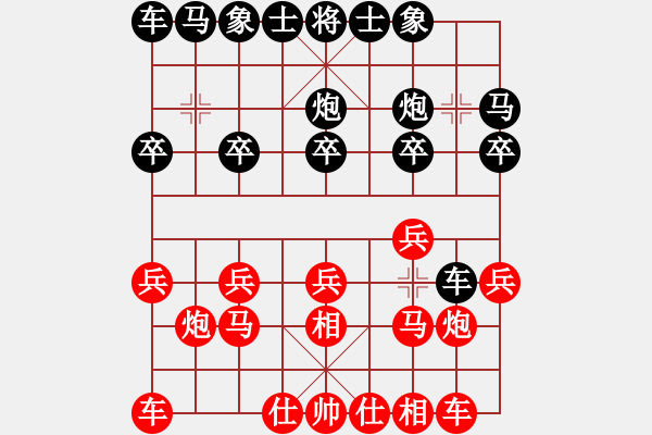 象棋棋譜圖片：百思不得棋解[575644877] -VS- 藍天雄鷹[3185889494] - 步數(shù)：10 