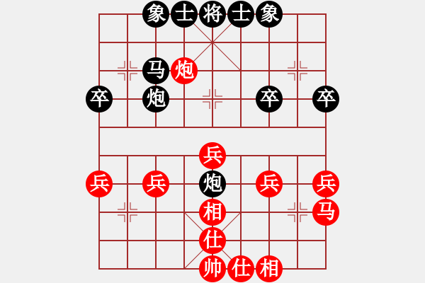 象棋棋譜圖片：好男人[紅] -VS- 橫才俊儒[黑] - 步數(shù)：34 