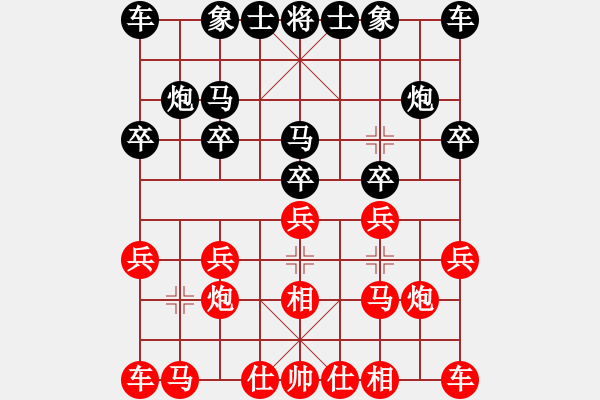 象棋棋譜圖片：︶ㄣ那一劍的風(fēng)情[413043830] -紅先負(fù)- 一枕清風(fēng)[962200260] - 步數(shù)：10 