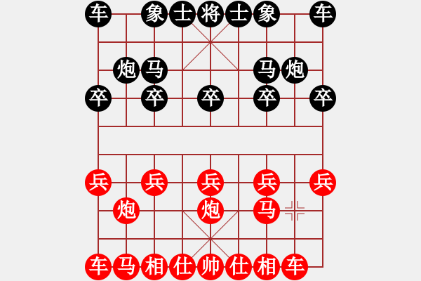 象棋棋譜圖片：當(dāng)頭炮對左馬 - 步數(shù)：5 