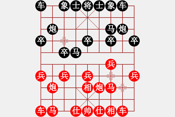 象棋棋譜圖片：baidwin(9星)-和-馬仁林(9星) - 步數(shù)：10 