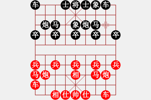 象棋棋譜圖片：安徽省 杜晨昊 勝 山東省寧陽縣 孔軻祎 - 步數(shù)：10 