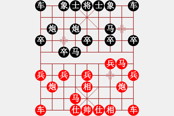 象棋棋譜圖片：哈哈[1245437518] -VS- billy[168451400] - 步數(shù)：10 