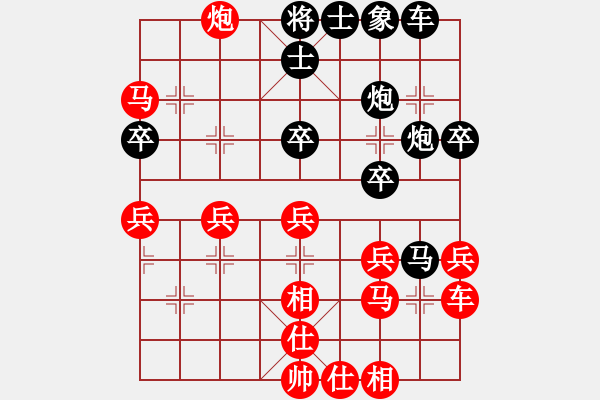 象棋棋譜圖片：王山寧傳奇(9級)-勝-瞷初(1段) - 步數(shù)：40 