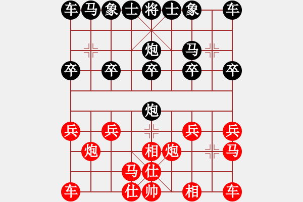 象棋棋譜圖片：內(nèi)蒙西部老馬棋社萬(wàn)事如意先負(fù)太守棋狂2017?5?13 - 步數(shù)：10 