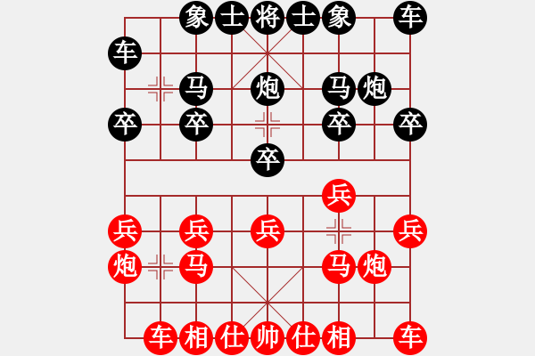 象棋棋谱图片：刘宝兴 先和 朱明辉 - 步数：10 