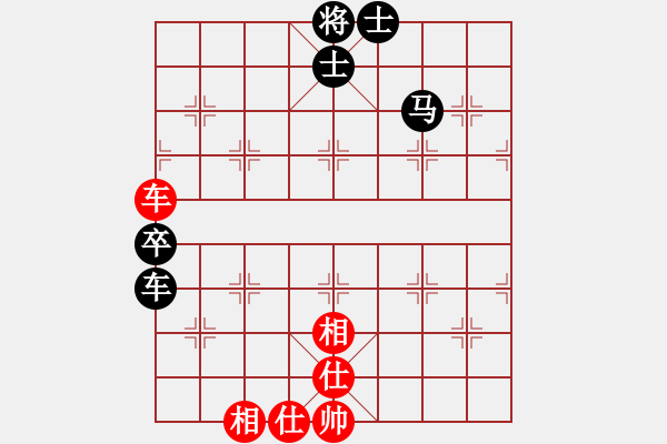 象棋棋譜圖片：測評 車馬兵殘棋 - 步數(shù)：0 