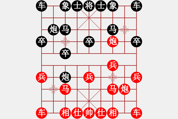 象棋棋譜圖片：萬州棋迷[紅] -VS- bbboy002[黑] - 步數(shù)：10 