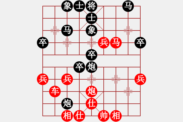 象棋棋譜圖片：六極破蒼鳴[742797783] -VS- 心有林夕[327036326] - 步數(shù)：40 