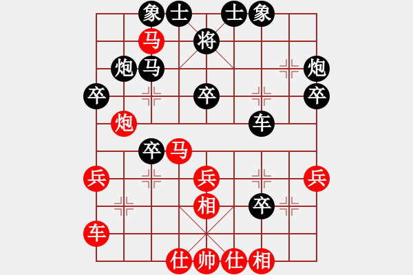 象棋棋譜圖片：魔鬼之吻(6段)-負(fù)-岳麓山人(2段) - 步數(shù)：40 