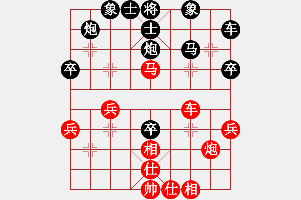 象棋棋譜圖片：西北快刀(9段)-和-棄帥保車(9段) - 步數(shù)：40 