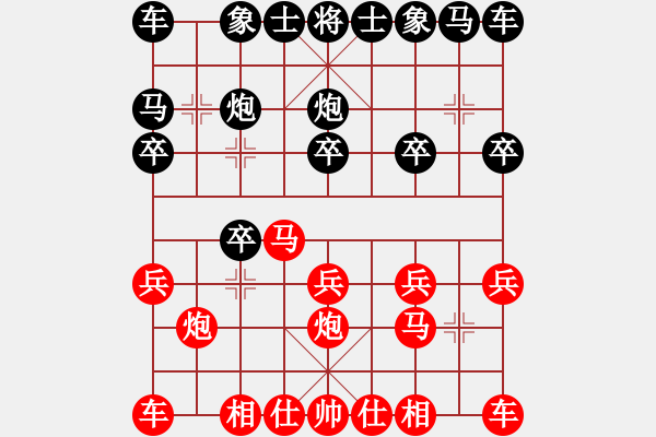 象棋棋譜圖片：王彩竹(1段)-和-ligangplm(8級(jí)) - 步數(shù)：10 