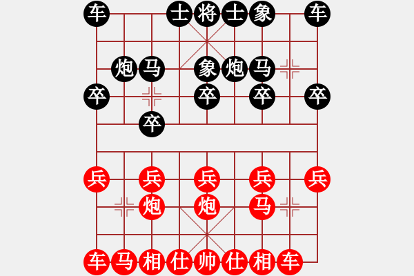 象棋棋譜圖片：zhengxh[紅] -VS- ゞ楓秋ㄣ[黑] - 步數(shù)：10 