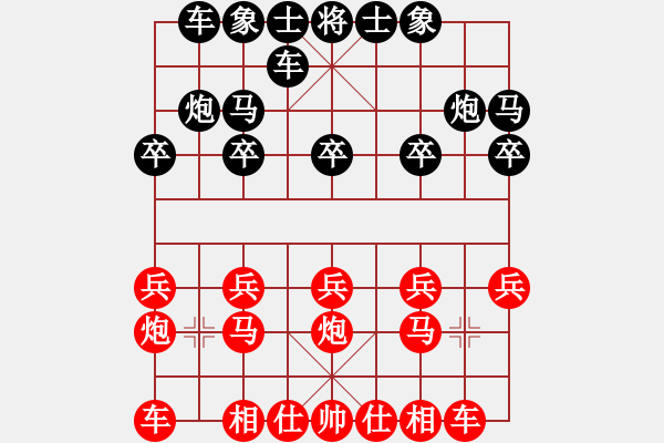 象棋棋譜圖片：朱琮思     先勝 李軒       - 步數(shù)：10 