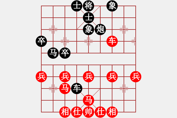 象棋棋譜圖片：劍月軒小嫻(9段)-負-魔刀轉世(9段)順炮直車對緩開車 黑兌直車 - 步數(shù)：40 