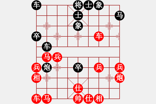 象棋棋譜圖片：橫才俊儒[292832991] -VS- 子羽[727771554] - 步數(shù)：40 