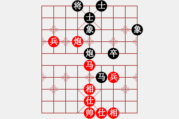 象棋棋譜圖片：黨斐 先和 金松 - 步數(shù)：100 