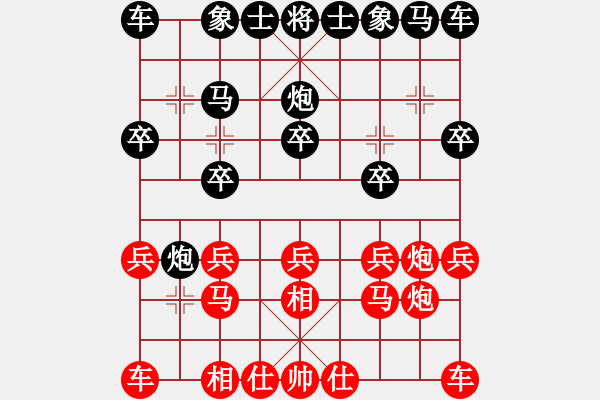 象棋棋譜圖片：7438局 A00--旋風(fēng)引擎24層 紅先勝 旋九專雙核-菜鳥 - 步數(shù)：10 