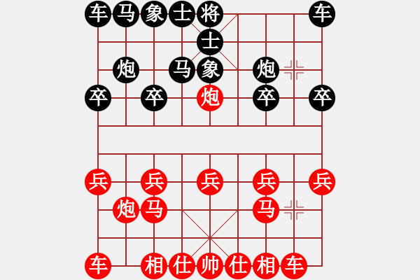 象棋棋譜圖片：孤云出岫[273573514] -VS- (--純爺們[419412631] - 步數(shù)：10 