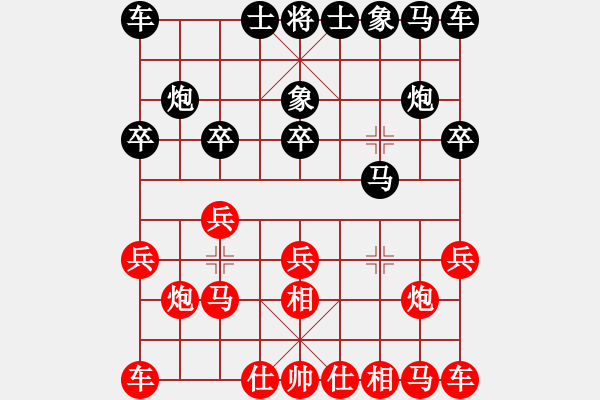 象棋棋譜圖片：★龍口浪子★[紅] -VS- 大男主義[黑](1) - 步數(shù)：10 