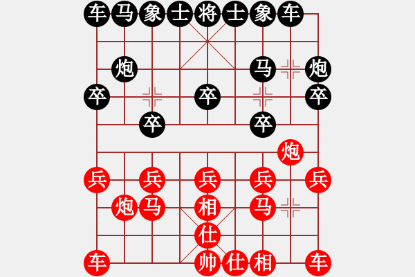 象棋棋譜圖片：2023.2.27.9中級場后負巡河炮 - 步數(shù)：10 