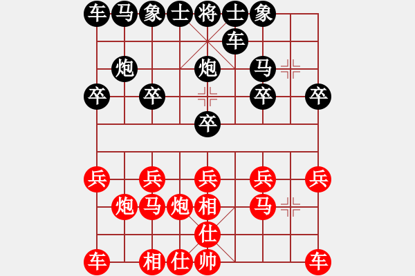 象棋棋譜圖片：王琳娜 先和 張國鳳 - 步數(shù)：10 