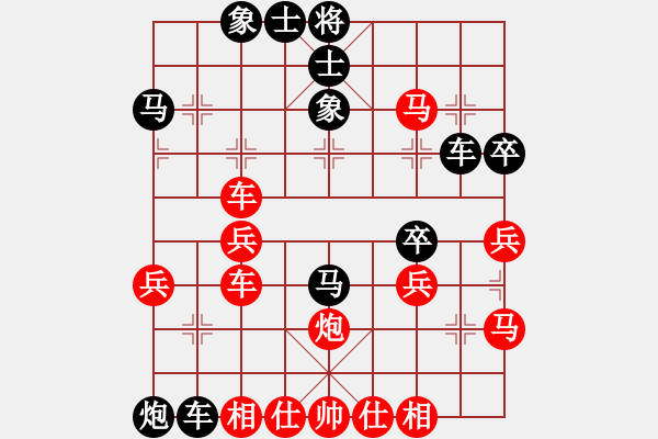 象棋棋譜圖片：輸了就叫雞(天帝)-負(fù)-中象道場(chǎng)苦(日帥) - 步數(shù)：40 