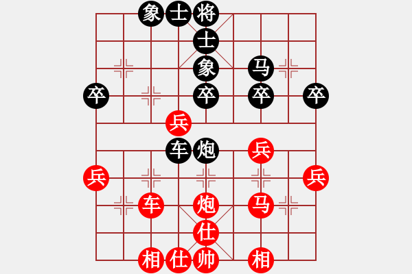 象棋棋譜圖片：151030 第5輪 第10臺 許鐘銘（檳） 勝 張用榮（霹） - 步數(shù)：40 