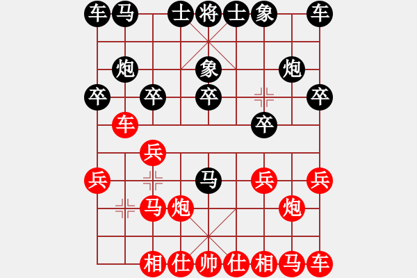 象棋棋譜圖片：右江殺手(8段)-和-襄陽棋尊(5段) - 步數(shù)：10 