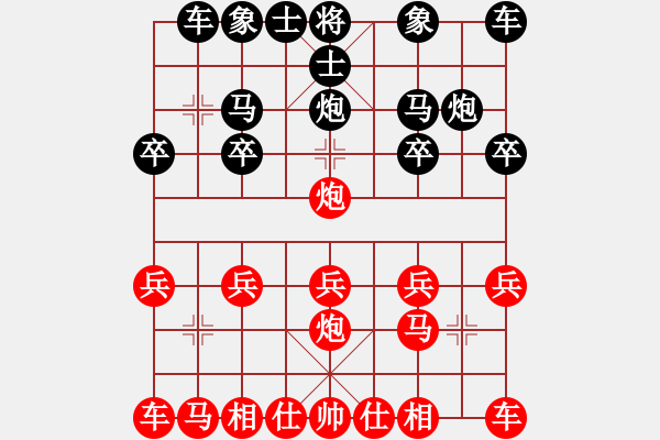 象棋棋譜圖片：棋仙[紅] -VS- 天邊的云[黑] - 步數(shù)：10 