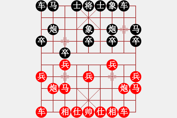 象棋棋谱图片：上海 谢靖 和 湖北 汪洋 - 步数：10 