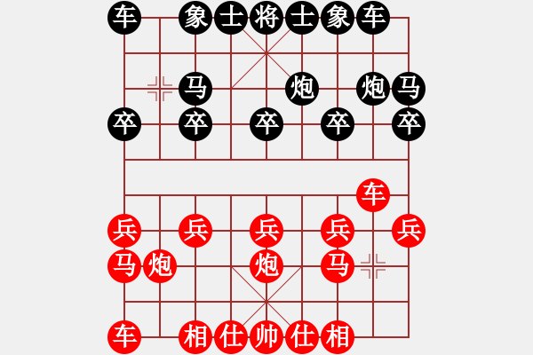 象棋棋譜圖片：橫才俊儒[292832991] -VS- 空谷蒼穹[1119352881] （勇冠三軍） - 步數(shù)：10 