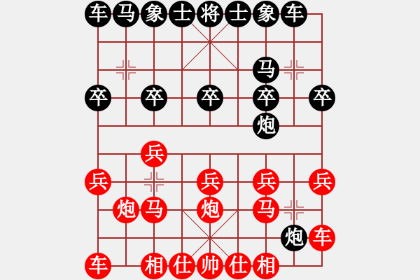 象棋棋譜圖片：橫才俊儒[292832991] -VS- 帥氣的老爹[601259471] - 步數(shù)：10 