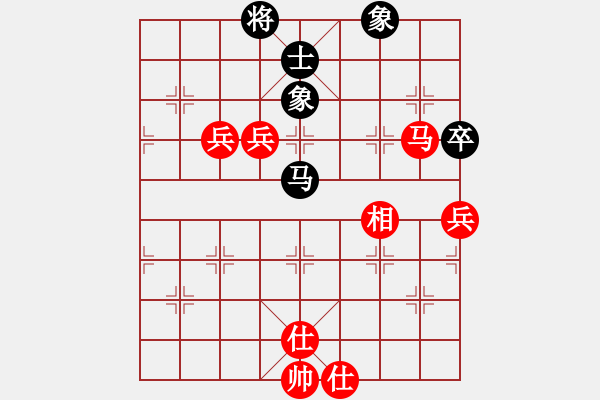 象棋棋譜圖片：五六炮進(jìn)七兵對(duì)屏風(fēng)馬（QQ業(yè)五升業(yè)六評(píng)測(cè)對(duì)局）紅勝 - 步數(shù)：110 