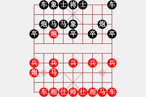 象棋棋譜圖片：4434局 A03-邊炮局-旋風(fēng)引擎24層 紅先勝 旋風(fēng)九專雙核 - 步數(shù)：10 