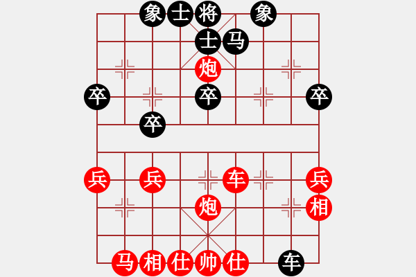 象棋棋譜圖片：四渡赤水之風(fēng)流紅勝葬心〖中炮對(duì)列炮〗 - 步數(shù)：39 